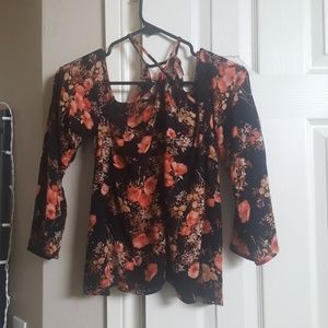 Off the shoulder blouse type shirt